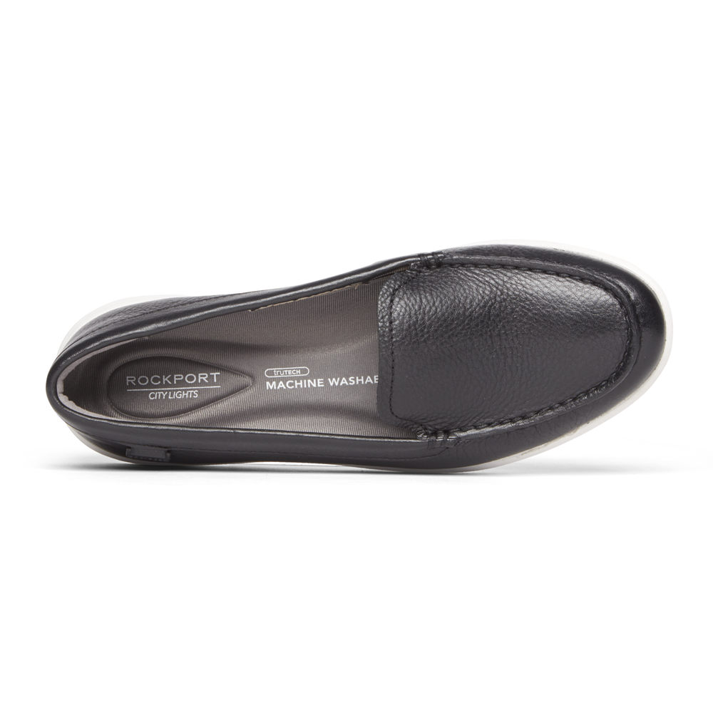 Rockport Loafers For Womens Black - Ayva Washable - QL8041976